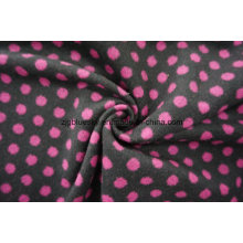 Tissu en laine en laine Flecky Pink &amp; Black